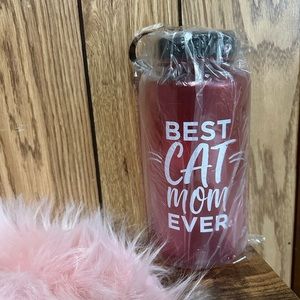 Best cat mom ever water bottle new
